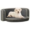 vidaXL Foldable Dog Sofa Grey 73x67x26 cm Plush Washable Cushion