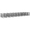 vidaXL Outdoor Dog Kennel Steel 16.89 m&sup2;