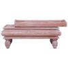 vidaXL Coffee Table Brown 90x50x40 cm Solid Mahogany Wood