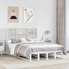 vidaXL Bookcase Bed without Mattress White 140x200 cm Solid Wood