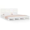 vidaXL Bed Frame without Mattress White 140x200 cm Solid Wood Pine