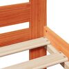 vidaXL Bed Frame without Mattress Wax Brown 120x190 cm Small Double Solid Wood Pine