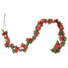 vidaXL Flower Garlands 6 pcs Spring Red 250 cm