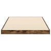vidaXL Floor Bed Frame Smoked Oak 75 x 190 cm Engineered Wood