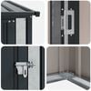 vidaXL Garden Sheds Anthracite 203.5 x 73 x 200 cm Metal