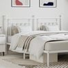 vidaXL Metal Replace Headboard White 160 cm