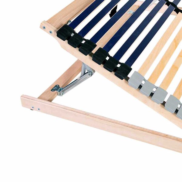 vidaXL Slatted Bed Base Brown 90 x 190 cm Solid Beech Wood