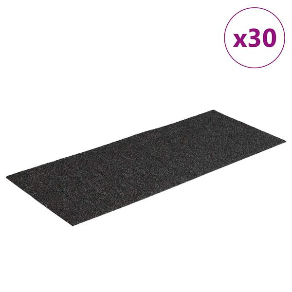 vidaXL Stair Mats Self-adhesive 30 pcs 60x25 cm Anthracite Rectangular