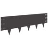 vidaXL Lawn Edging 30 pcs 100 x 30 cm Steel Black