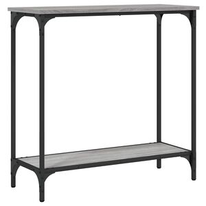 vidaXL Console Table Grey Sonoma 75x30,5x75 cm Engineered Wood
