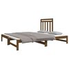 vidaXL Pull-out Day Bed without Mattress Honey Brown 2x(90x190) cm