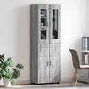 vidaXL Highboard FLORIN Grey Sonoma 60 x 35 x 182 cm Engineered Wood