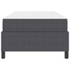 vidaXL Bed Frame with Mattress Dark Grey 90 x 200 cm Fabric