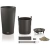 LECHUZA Planter Cilindro Color 32 ALL-IN-ONE Slate 13953