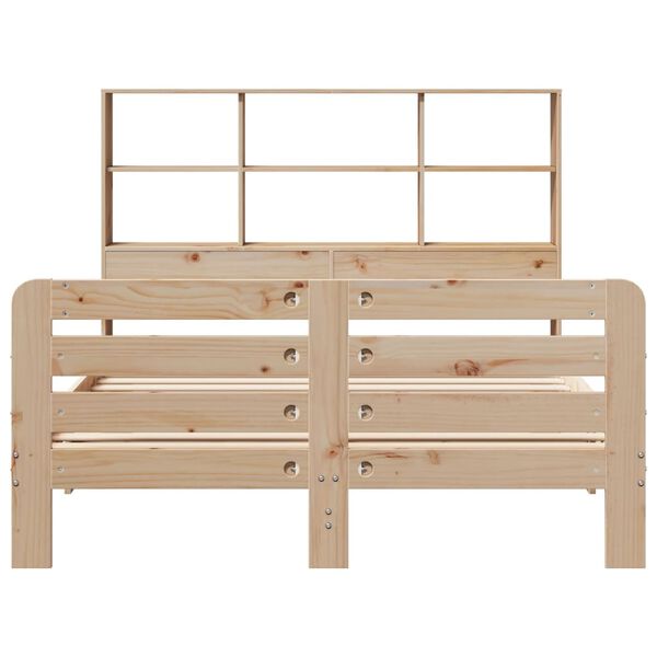 vidaXL Bed Frame without Mattress 120x200 cm Solid Wood Pine