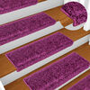 vidaXL Stair Mats 10 pcs 65x21x4 cm Violet Rectangular Edge