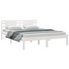 vidaXL Bed Frame without Mattress White 120x200 cm Solid Wood Pine