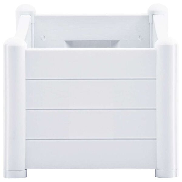 vidaXL Garden Raised Bed PP White 100x43x35 cm