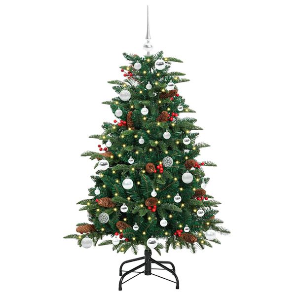 vidaXL Artificial Christmas Tree with 150 LEDs with Stand Green 150 cm