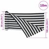 vidaXL Privacy Net Anthracite and White 1x10 m HDPE 195 g/m&sup2;