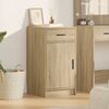 vidaXL Sideboard Sonoma Oak 40 x 40.5 x 75 cm Engineered wood
