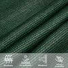 vidaXL Sunshade Sail 160 g/m&sup2; Triangular Dark Green 6x6x6 m HDPE