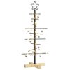 vidaXL Metal Christmas Tree with Stand Black 90 cm Powder-coated steel