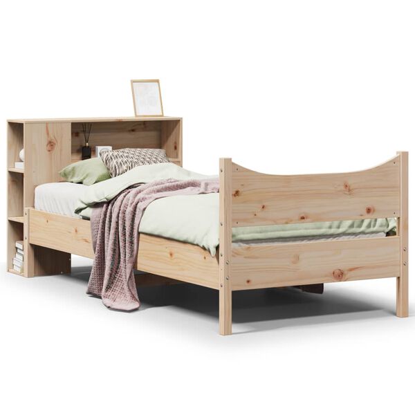 vidaXL Bed Frame without Mattress 90x190 cm Single Solid Wood Pine