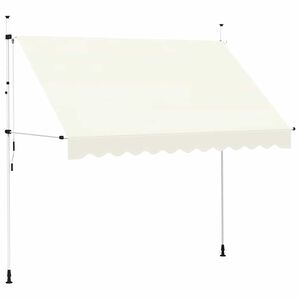 vidaXL Manual Retractable Awning 300 cm Cream