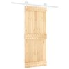 vidaXL Sliding Door with Hardware Set 85x210 cm Solid Wood Pine