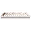 vidaXL Bed Frame without Mattress White Solid Wood 200x200 cm