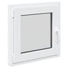 vidaXL Basement Window RISOR 50 x 50 cm PVC and Glass White