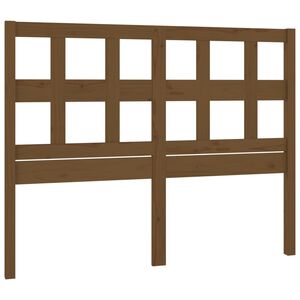 vidaXL Bed Headboard Honey Brown 125,5x4x100 cm Solid Wood Pine