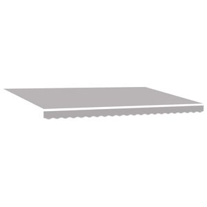 vidaXL Retractable Awning Light Grey 500 x 300 cm Fabric and Aluminium