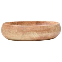 vidaXL Countertop Basin Brown Oval 59x40x15 cm Ceramic