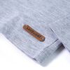 Kids' T-shirt with Long Sleeves Grey Melange 140