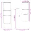 vidaXL Outdoor Wall Light Black 7 x 10 x 22 cm Stainless steel