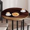 vidaXL Table Top Dark Brown &Oslash; 80 x 2.5 cm Solid Oak Wood