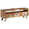 vidaXL TV Cabinet Multicolour 110x30x40 cm Solid Reclaimed Wood