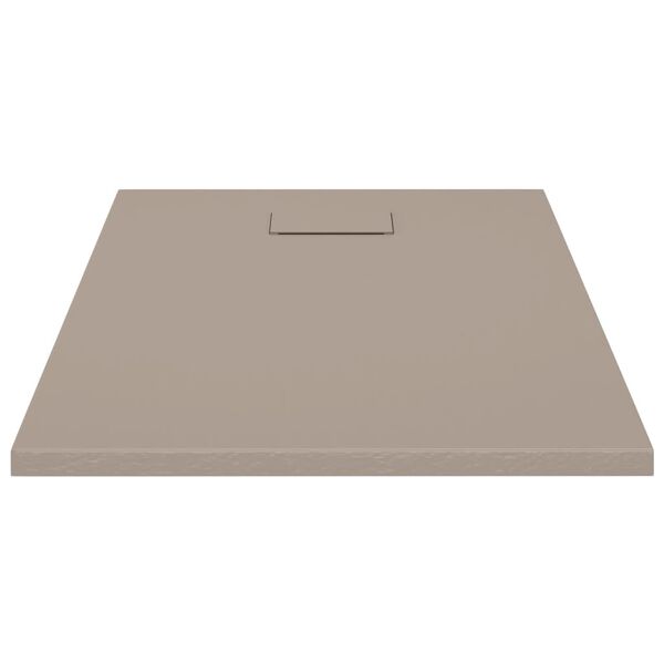 vidaXL Shower Base Tray SMC Brown 100x70 cm