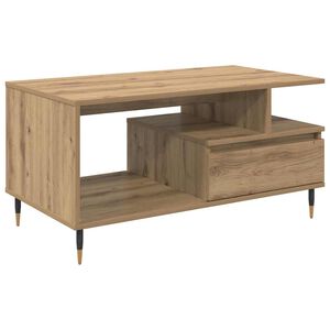 vidaXL Coffee Table Artisan Oak 90 x 49 x 45 cm Engineered Wood