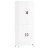 vidaXL Highboard High Gloss White 69,5x34x180 cm Engineered Wood