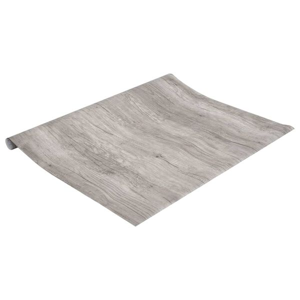 vidaXL Furniture Sticker Self-Adhesive Wooden Look 90x500 cm PVC