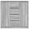 vidaXL Sideboard with Drawers Grey Sonoma 100.5x35x98.5 cm Engineered Wood