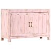 vidaXL Sideboard Light Pink 110x35x70 cm Solid Mango Wood