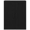 vidaXL Wall-mounted Cabinet Wall-mounted Black Oak 69.5 x 34 x 90 cm