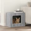 vidaXL Cat House Grey Sonoma 51 x 30 x 42.5 cm Engineered Wood