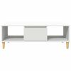 vidaXL Coffee Table White 102 x 55 x 35 cm Engineered Wood