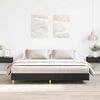 vidaXL Bed Frame No Mattress Black 200x200 cm Engineered Wood