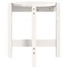 vidaXL Coffee Table White Ø 42.5x45 cm Solid Wood Pine